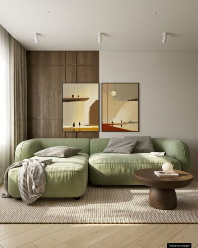 A closer look at Living Room Minimalist Cohesive Look