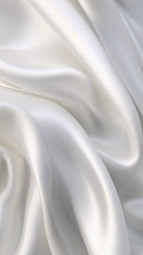0efe6e81afa39f06e8c4d3649fba66c3 Smooth white silk fabric with elegant folds and gentle sheen, showcasing luxurious texture and softness. | Sky Rye Design Smooth white silk fabric with elegant folds and gentle sheen, showcasing luxurious texture and softness.