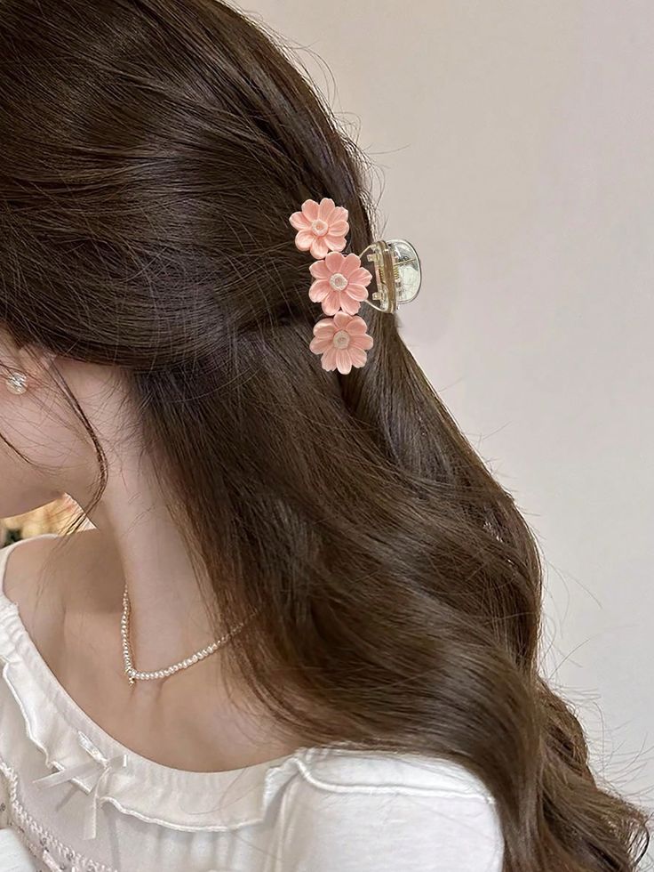 1ชิ้น กิ๊บติดผม กิ๊บยาง กิ๊บจับผม รูปดอกเดซี่ สไตล์ถนนโบฮีเมียน | Sky Rye Design