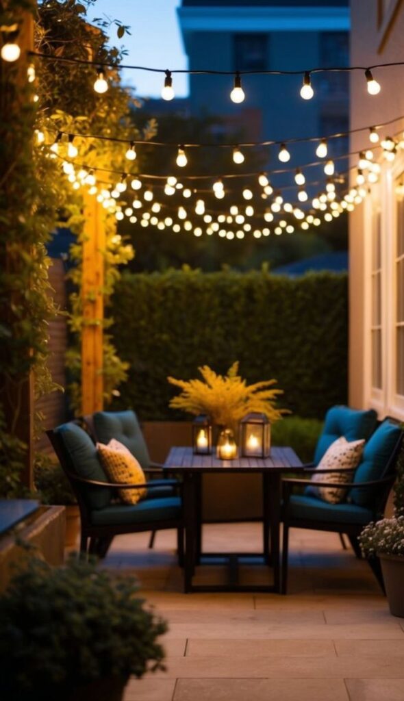 30 Easy Outdoor String Lighting Ideas to Transform Your Space | Sky Rye Design
