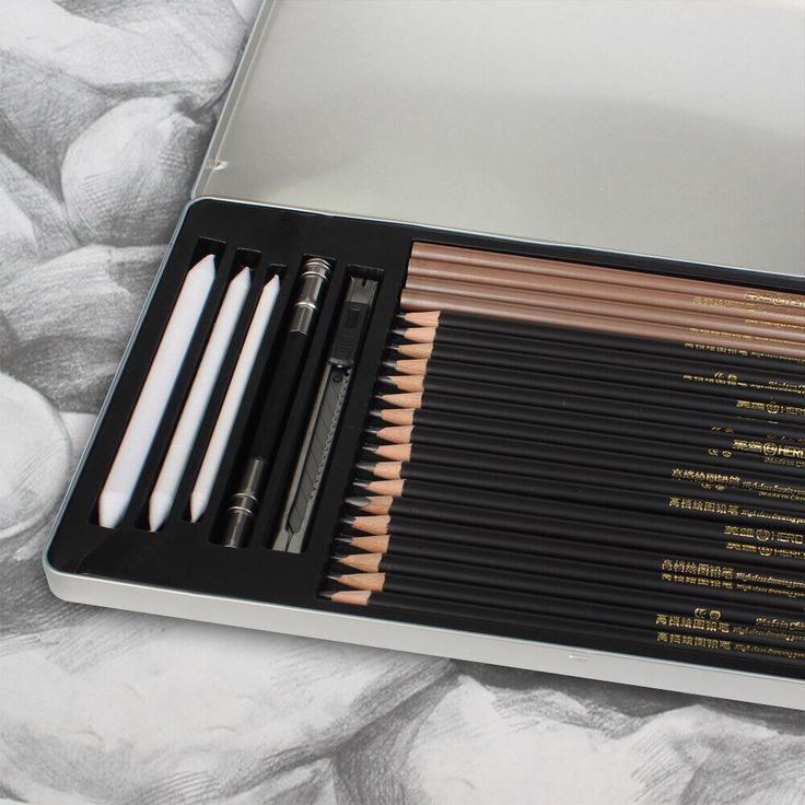 Drawing Kit Set Art Pencils Supplies Sketch for Kids Teens Adults Professional Art supplies set with various drawing pencils and tools in a sleek case, ideal for artists and sketching enthusiasts. | Sky Rye Design Art supplies set with various drawing pencils and tools in a sleek case, ideal for artists and sketching enthusiasts.