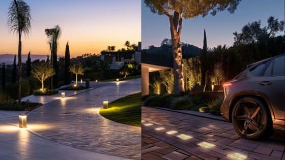 Driveway Lighting Boosting Curb Appeal Effortlessly | Sky Rye Design