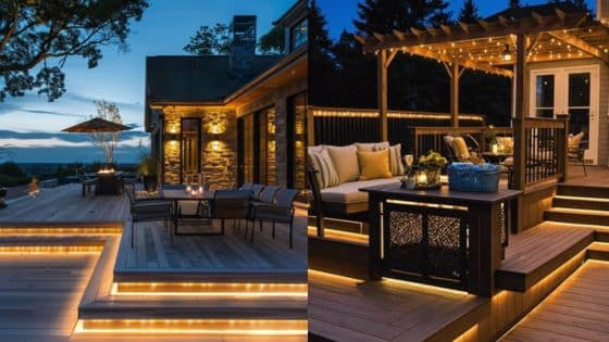 String Lights vs Recessed LEDs for Decks Best Options for Cozy PNW Vibes | Sky Rye Design