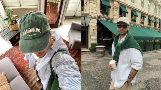 Viewing Deck Blog 2 Casual urban fashion: person in cap and sunglasses with coffee, outside cafe with green awnings, wearing casual attire. | Sky Rye Design Casual urban fashion: person in cap and sunglasses with coffee, outside cafe with green awnings, wearing casual attire.