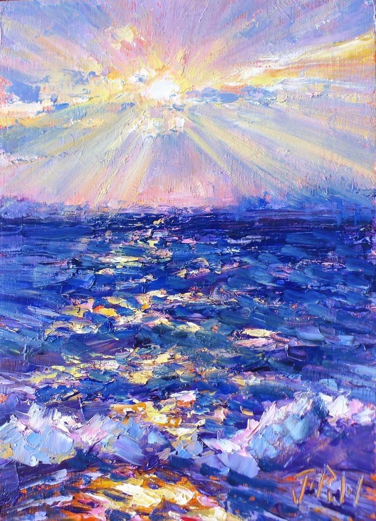 b70e81d47b68ec0f023e887cd35a8955 Vibrant seascape painting with a colorful sunset over ocean waves, featuring radiant hues of purple, blue, and orange in an impressionist style. | Sky Rye Design Vibrant seascape painting with a colorful sunset over ocean waves, featuring radiant hues of purple, blue, and orange in an impressionist style.