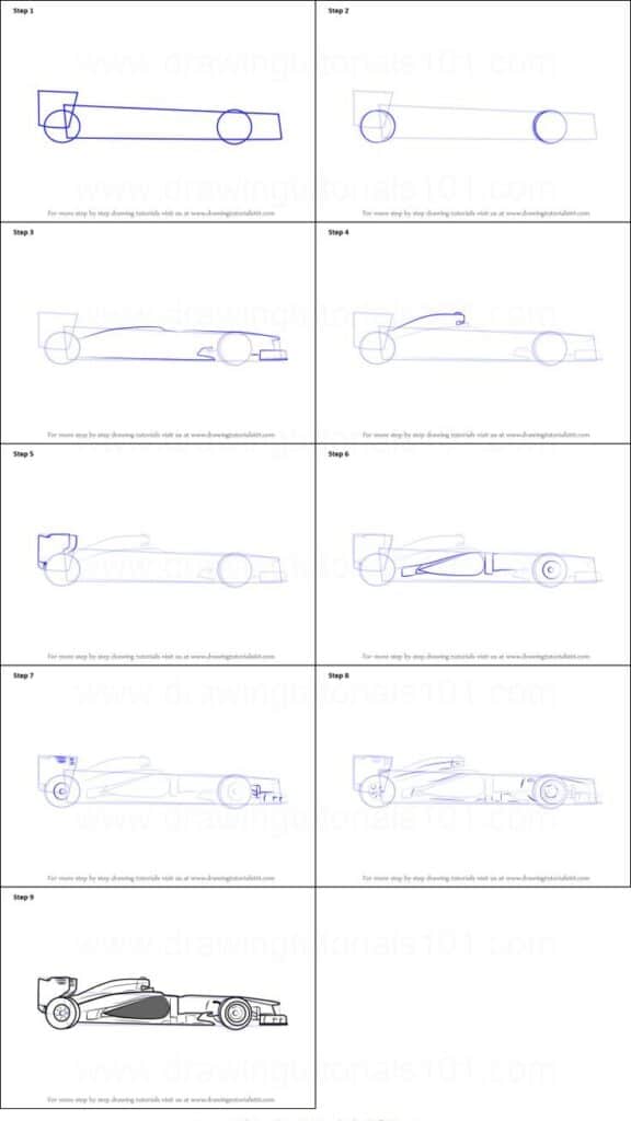 Formula One Drawing: Art of Sketching Racing Cars