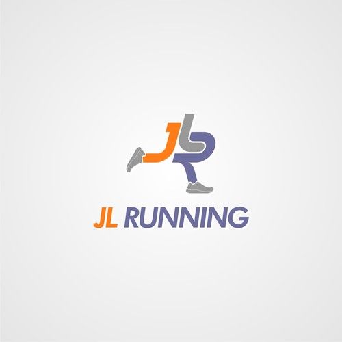 Logo of JL Running featuring stylized letters forming a runner, emphasizing athletic motion and energy.