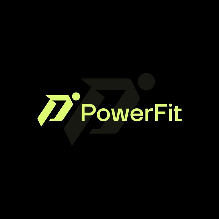 f422aa9cf879e14ce564a3448778c8be PowerFit logo on a black background in vibrant green, emphasizing fitness and strength branding. | Sky Rye Design PowerFit logo on a black background in vibrant green, emphasizing fitness and strength branding.