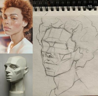 Drawing Faces from Different Angles Made Easy for Beginners