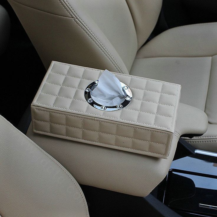 34be873a-98d1-4f50-9fa7-a7b36627472e Luxury quilted tissue box holder on car seat for elegant interior styling. | Sky Rye Design Luxury quilted tissue box holder on car seat for elegant interior styling.