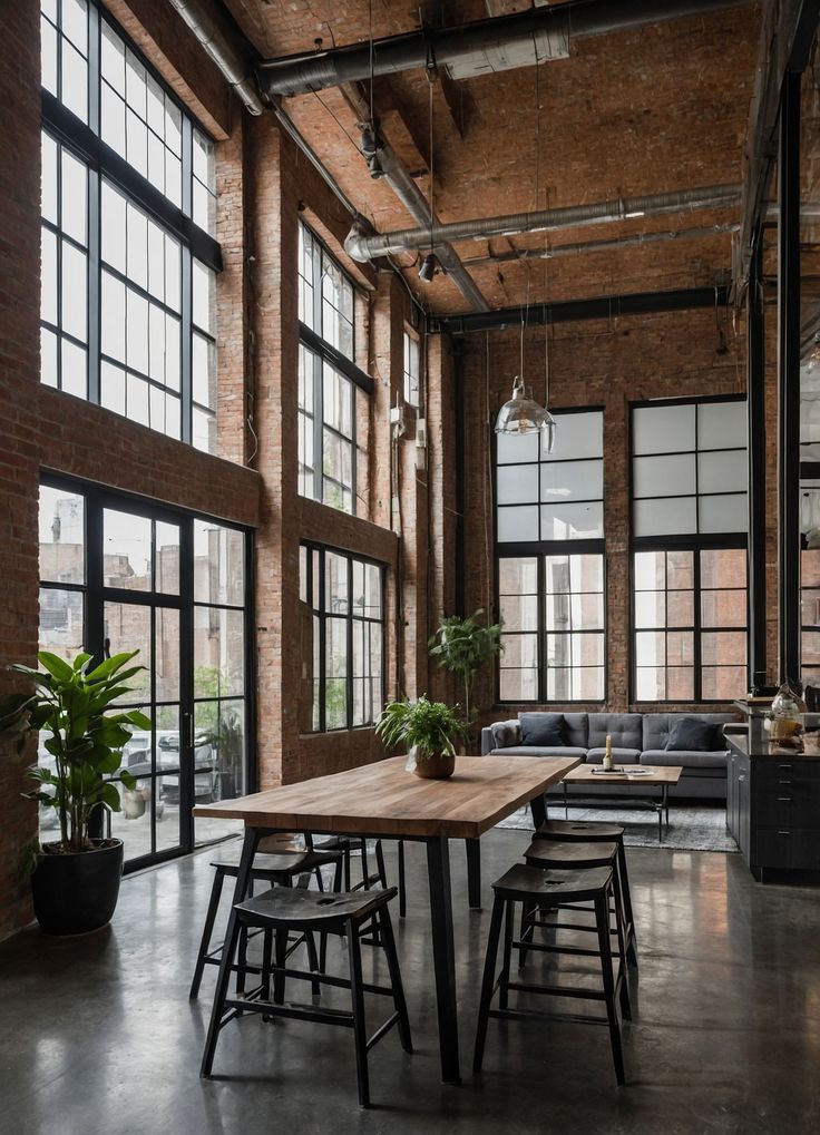 Urban Chic_ Loft Living with Character 🌆🧱 | Sky Rye Design