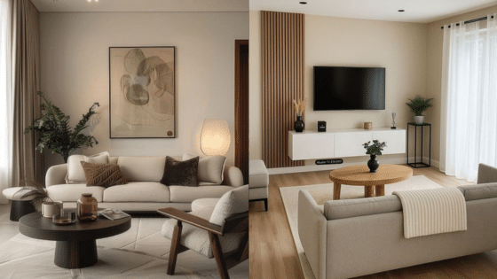 Viewing Deck Blog 2 Modern living room interior with neutral tones, elegant sofas, and minimalist decor, featuring cozy and stylish furnishings. | Sky Rye Design Modern living room interior with neutral tones, elegant sofas, and minimalist decor, featuring cozy and stylish furnishings.