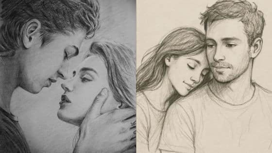 Viewing Deck Blog - 2025-07-23T220737168 Pencil sketches of couples in romantic poses, illustrating intimacy and connection in detailed artistry. | Sky Rye Design Pencil sketches of couples in romantic poses, illustrating intimacy and connection in detailed artistry.