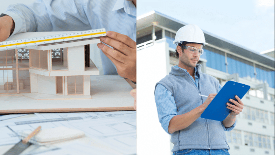 Viewing Deck Blog 3 Architect measuring model, engineer with clipboard, construction planning and design. | Sky Rye Design Architect measuring model, engineer with clipboard, construction planning and design.