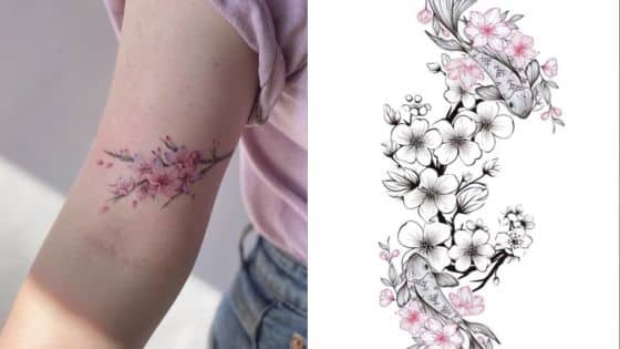cherry blossom tattoo | Sky Rye Design