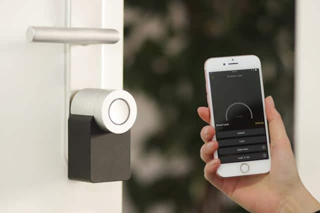 Person using a smart home system