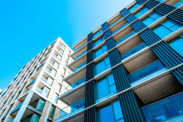 Riverside apartment blocks at Battersea Reach in London | Sky Rye Design