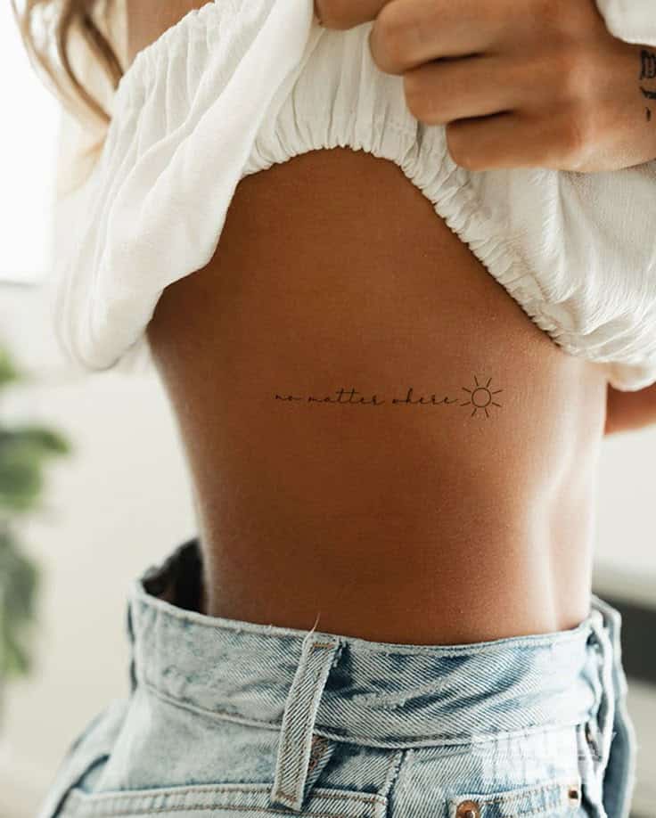 no matter where Tattoo - Semi Permanent | Sky Rye Design