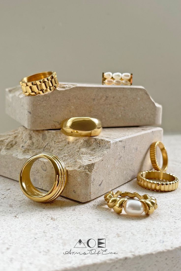 🚿 Tarnish-Free Rings in 2023 _ Jewelry photography styling Jewelry photography Jewelry product shots | Sky Rye Design