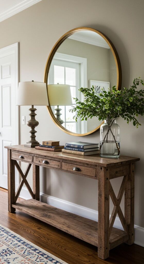 10 Entryway Table Decor Ideas to Make a Great First Impression | Sky Rye Design