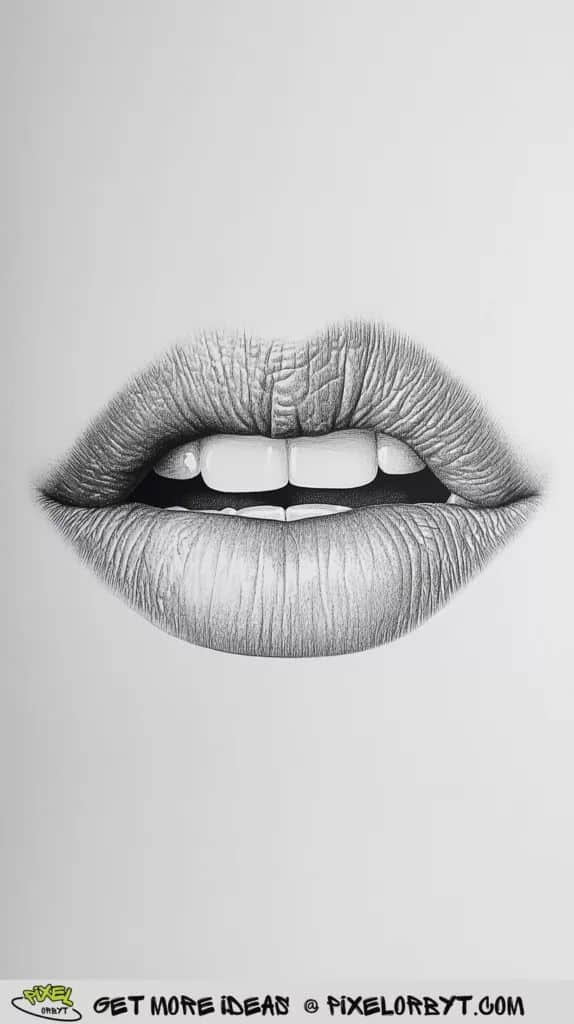 35+ Amazing Lips Sketching Ideas_ A Comprehensive Guide Techniques and Inspiration - Pixel Orbyt | Sky Rye Design