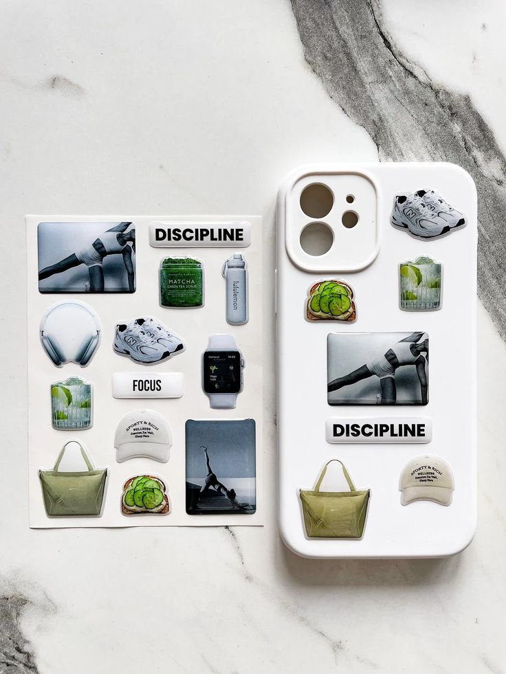 3D Stickers 3D Stickers for Phone Ipad Macbook Stylish 3D Sticker Pack 3D Stickers Set Gift for Girlfriend Sport Stickers Flex - Etsy Phone case with motivational stickers: discipline, focus, fitness images, sneakers, avocado toast, and matcha green tea. | Sky Rye Design Phone case with motivational stickers: discipline, focus, fitness images, sneakers, avocado toast, and matcha green tea.