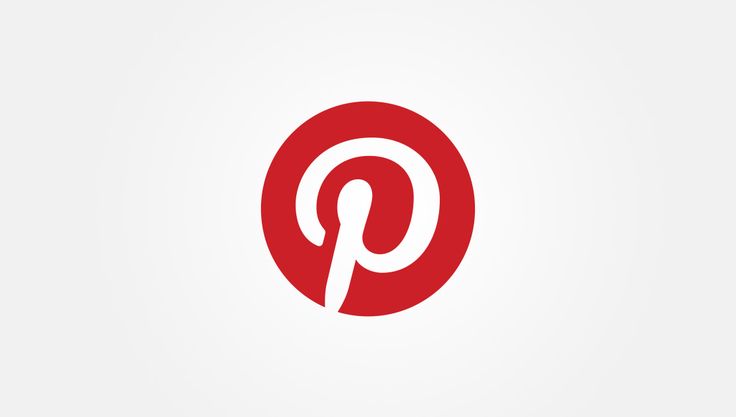 Pinterest logo in red and white on a white background, featuring the letter P stylized as a pin.
