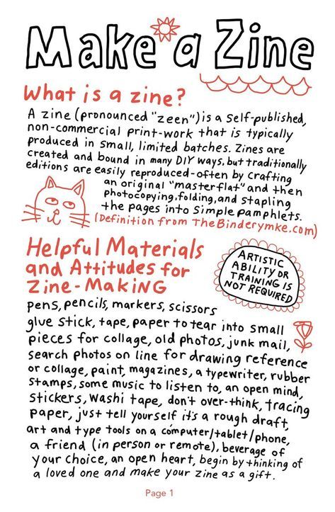 Free Zine Pamphlet Carolyn Swiszcz Guide on making zines: materials, tips, and mindset for DIY publishing. Artistic ability not required. Craft a zine gift! | Sky Rye Design Guide on making zines: materials, tips, and mindset for DIY publishing. Artistic ability not required. Craft a zine gift!