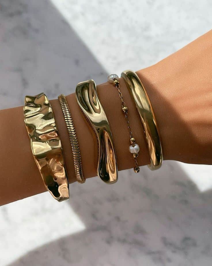 Happiest when wearing a statement bracelet stack ☺️ | Sky Rye Design