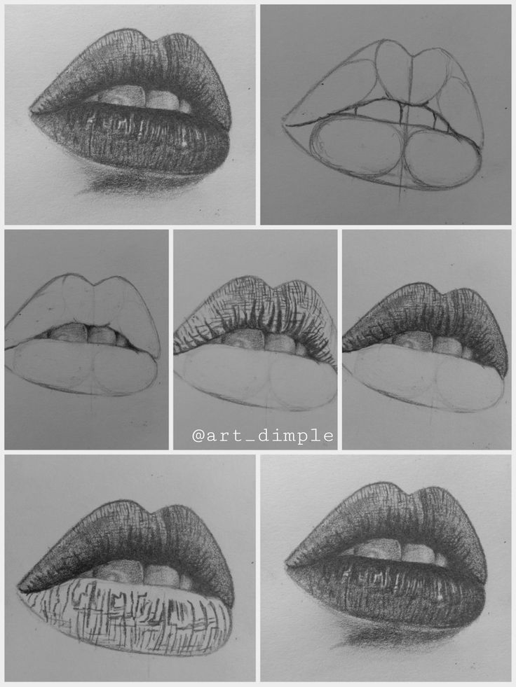 Lips drawing | Sky Rye Design
