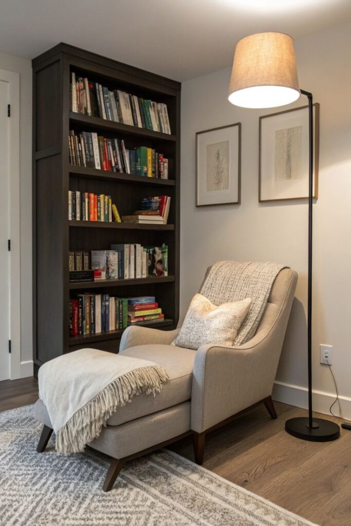 Modern Minimalist Corner 🖤📚 | Sky Rye Design