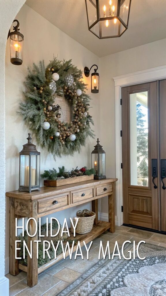 Transform Your Entryway_ 10 Stunning Christmas Ideas 🎄✨ | Sky Rye Design