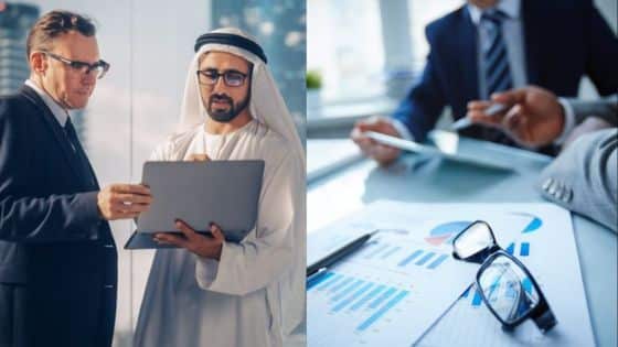 Viewing Deck Blog 2 Business professionals discussing strategy with laptop and documents, emphasizing teamwork and data analysis. | Sky Rye Design Business professionals discussing strategy with laptop and documents, emphasizing teamwork and data analysis.