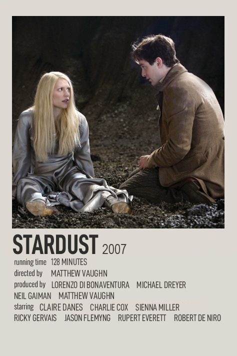 Two characters sit on rocky ground in a scene from the 2007 fantasy film Stardust directed by Matthew Vaughn.