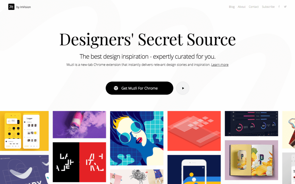 Discover design inspiration with Muzli, a Chrome extension for curated design stories. Get inspired now!