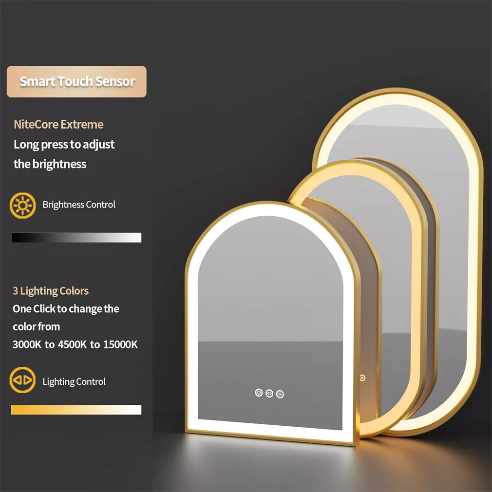 s-l1600_8_c579b67e-3f24-450a-966b-6c50f5053bb7 Smart touch LED mirror with adjustable brightness and color settings, featuring NiteCore Extreme control options. | Sky Rye Design Smart touch LED mirror with adjustable brightness and color settings, featuring NiteCore Extreme control options.