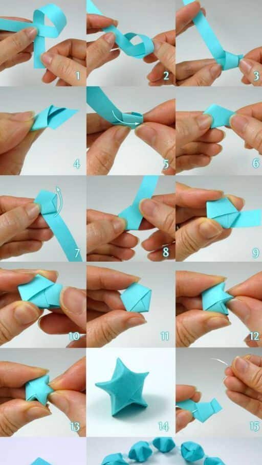 18850b438c3d156af11c6745a8e013ec Step-by-step guide to making paper stars from a blue strip. Origami tutorial for crafting decorative stars. | Sky Rye Design Step-by-step guide to making paper stars from a blue strip. Origami tutorial for crafting decorative stars.