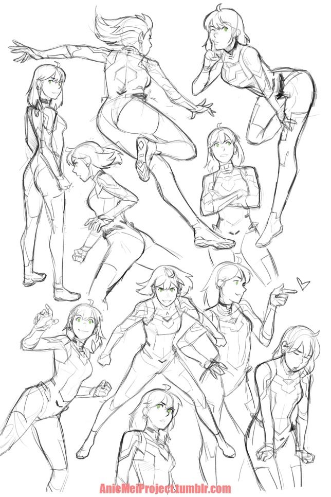 3e184e3f-591e-4826-a250-e044ae9f1c85 Dynamic sketches of anime character poses in action. | Sky Rye Design Dynamic sketches of anime character poses in action.