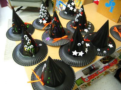 76525c04dc8fb5ec8ece8d05d541609d Colorful Halloween witch hats decorated with googly eyes and stars, perfect for kids' craft projects or Halloween parties. | Sky Rye Design Colorful Halloween witch hats decorated with googly eyes and stars, perfect for kids' craft projects or Halloween parties.