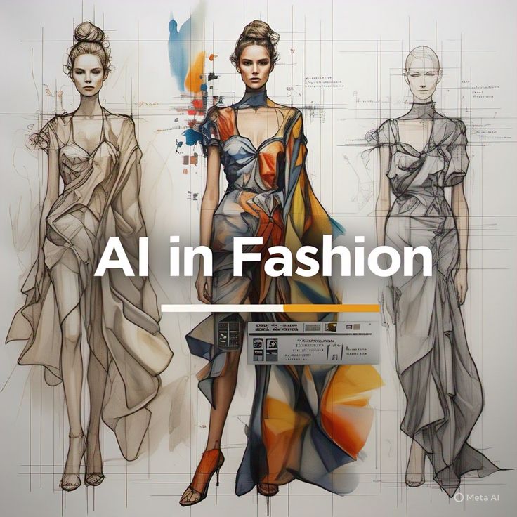 AI in Fashion_ Revolutionizing Design Shopping Manufacturing AI-powered fashion design showcasing models in digital and abstract garments, blending technology with creativity. | Sky Rye Design AI-powered fashion design showcasing models in digital and abstract garments, blending technology with creativity.