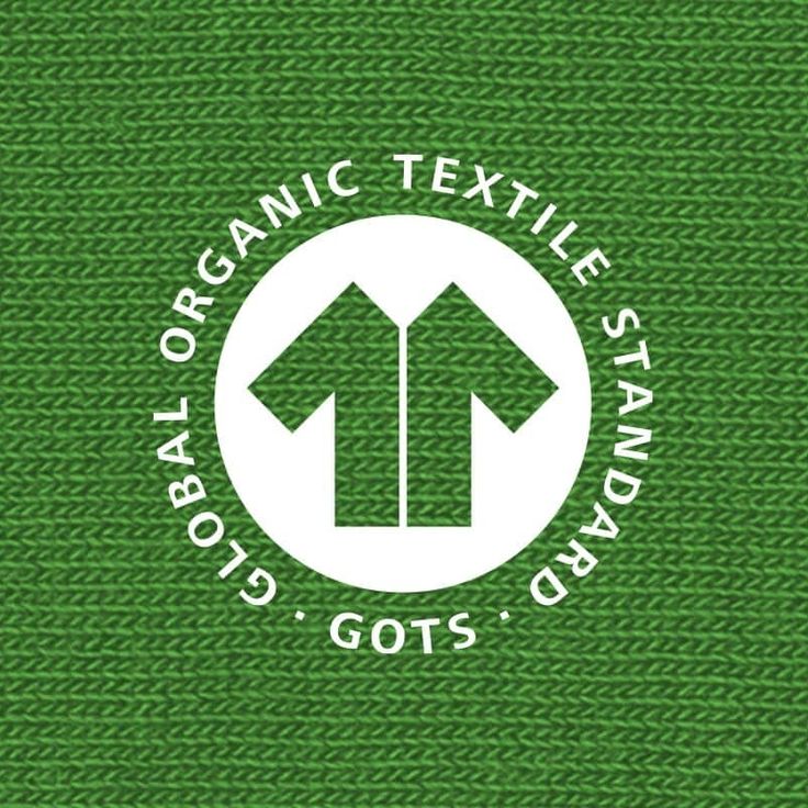 GOTS - der Global Organic Textile Standard _ DillySocks® Official GOTS logo on green textile background, representing Global Organic Textile Standard certification for organic fabrics. | Sky Rye Design GOTS logo on green textile background, representing Global Organic Textile Standard certification for organic fabrics.