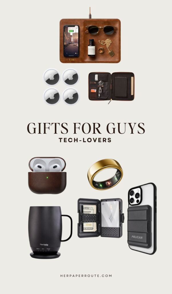 Gift ideas for tech-loving men, featuring gadgets and accessories perfect for any occasion.
