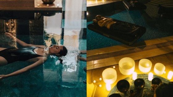 Viewing Deck Blog 2 Woman relaxing in a spa pool with soothing candlelight ambiance, embracing tranquility and wellness therapy. | Sky Rye Design Woman relaxing in a spa pool with soothing candlelight ambiance, embracing tranquility and wellness therapy.