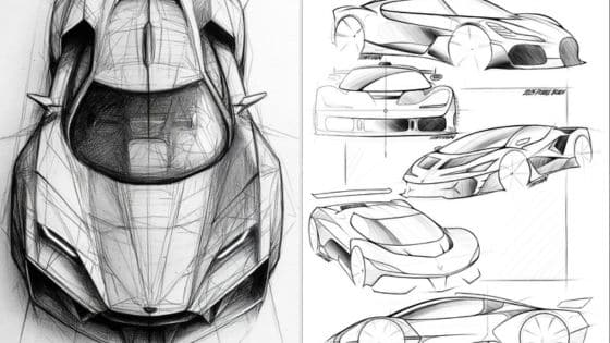 Viewing Deck Blog - 2025-09-09T093318805 Concept car sketches highlighting futuristic designs and aerodynamic aesthetics, showcasing innovative automotive artistry. | Sky Rye Design Concept car sketches highlighting futuristic designs and aerodynamic aesthetics, showcasing innovative automotive artistry.