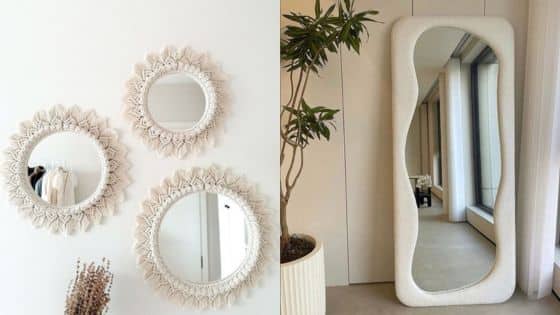 Viewing Deck Blog - 2025-09-16T145459516 Round and wavy mirrors with textured frames, enhancing modern interior decor in a stylish room setting. | Sky Rye Design Round and wavy mirrors with textured frames, enhancing modern interior decor in a stylish room setting.