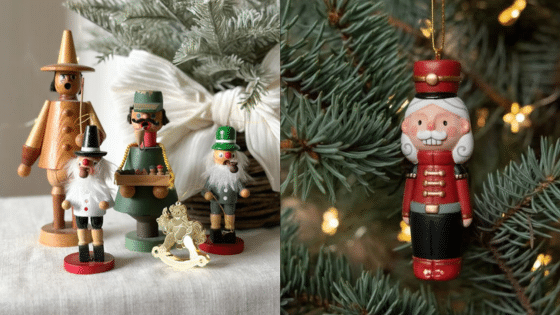 Viewing Deck Blog Assorted nutcracker figurines on a table and a Christmas tree, featuring festive holiday decorations and ornaments. | Sky Rye Design Assorted nutcracker figurines on a table and a Christmas tree, featuring festive holiday decorations and ornaments.