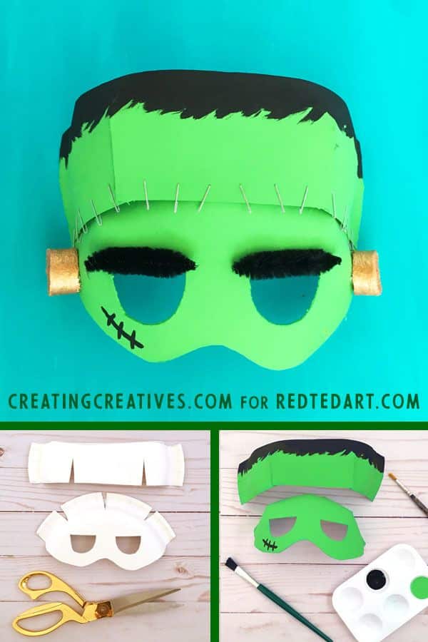 af69d55f8c29c583645f07a0c7a1e6d1 DIY Frankenstein mask craft tutorial with materials and steps for Halloween by Creating Creatives via Red Ted Art. | Sky Rye Design DIY Frankenstein mask craft tutorial with materials and steps for Halloween by Creating Creatives via Red Ted Art.