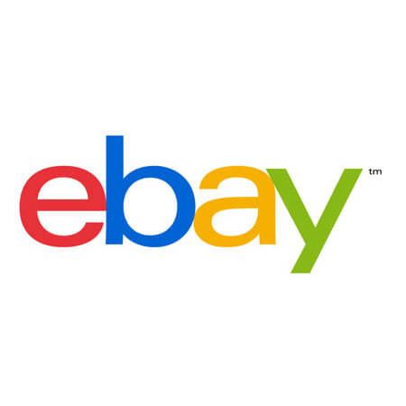 eBay logo in colorful text, representing the online marketplace for buying and selling products globally.