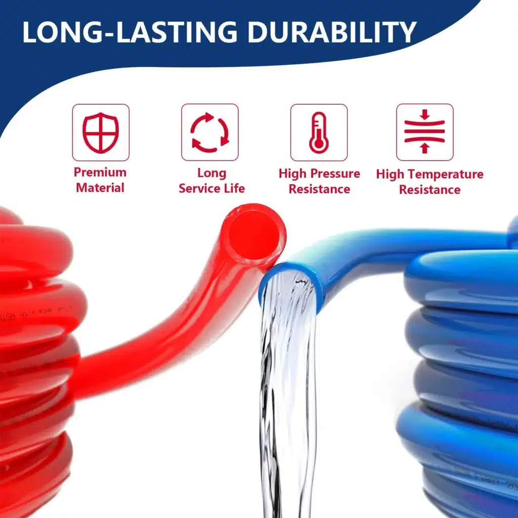 4_F_140e07ba-f771-49d5-8ab9-f6c3e0530ba9_1600x Red and blue durable hoses showing water flow, highlighting features like premium material and resistance to pressure. | Sky Rye Design Red and blue durable hoses showing water flow, highlighting features like premium material and resistance to pressure.