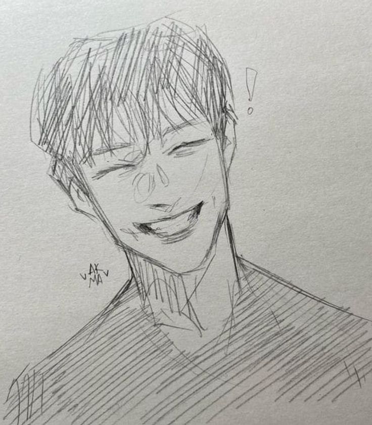 509c82a79ebd716b1c6de7776cedebd4 Pencil sketch of a smiling person with an exclamation mark, conveying happiness and surprise. | Sky Rye Design Pencil sketch of a smiling person with an exclamation mark, conveying happiness and surprise.